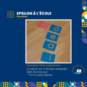 Formation Leçon en 3 temps adapté Montessori